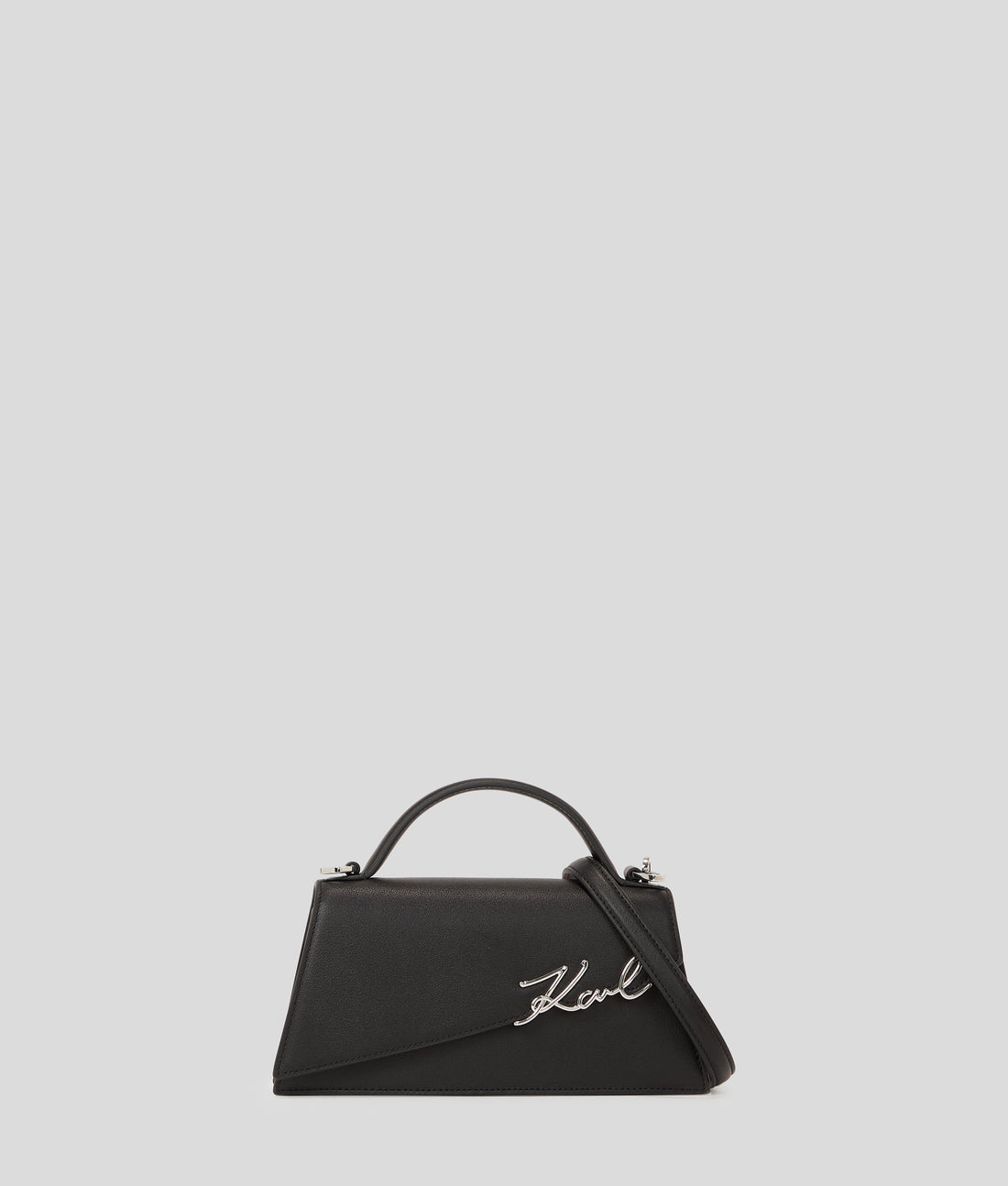 KarlLagerfeld Ksignature Slim Crossbody Bag Black/Nickel