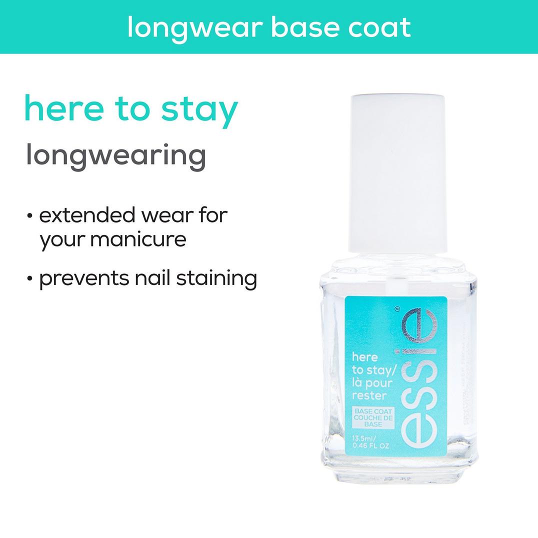 Essie Here To Stay Base Coat Long Lasting Nail Polish