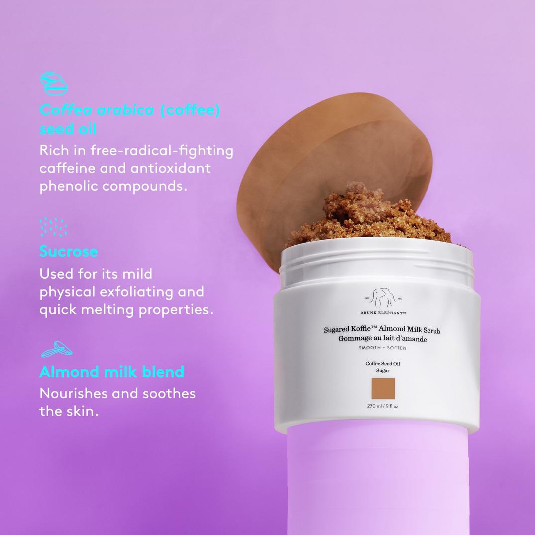 Drunk Elephant Sugared Koffie Almond Milk Body Scrub