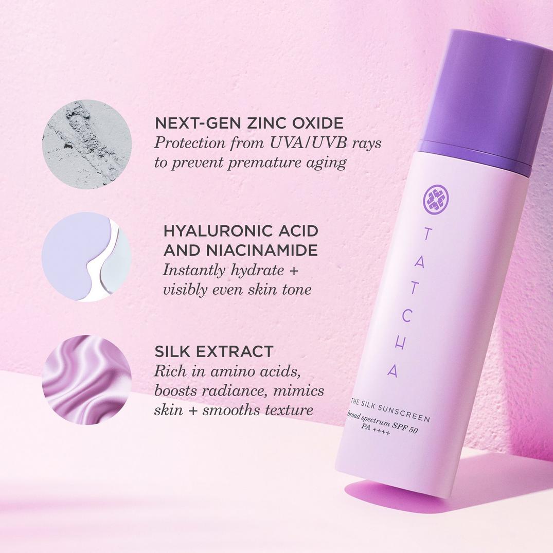 TATCHA The Silk Sunscreen SPF 50 Weightless Mineral Sunscreen