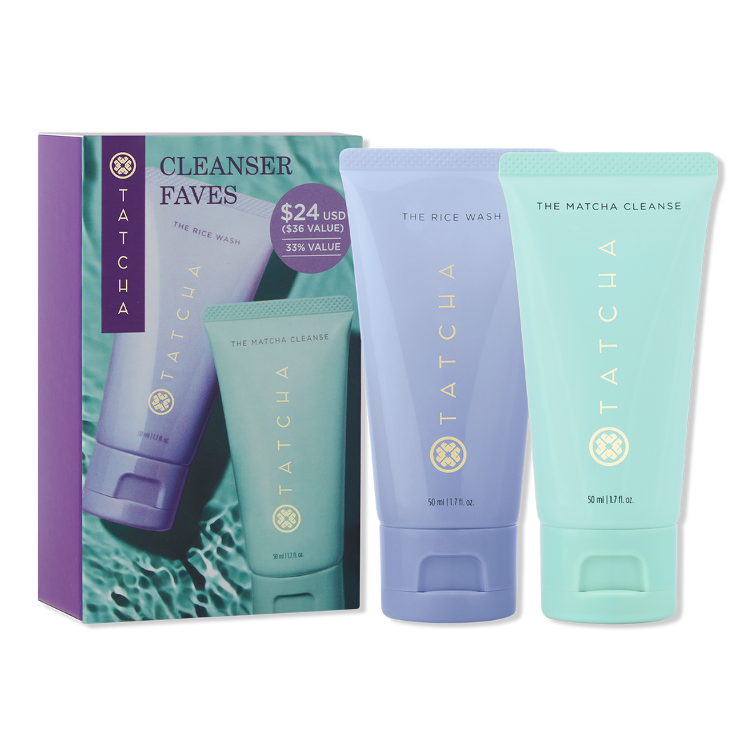 TATCHA Cleanser Favorites: Rice Wash & Matcha Cleanser Value Set