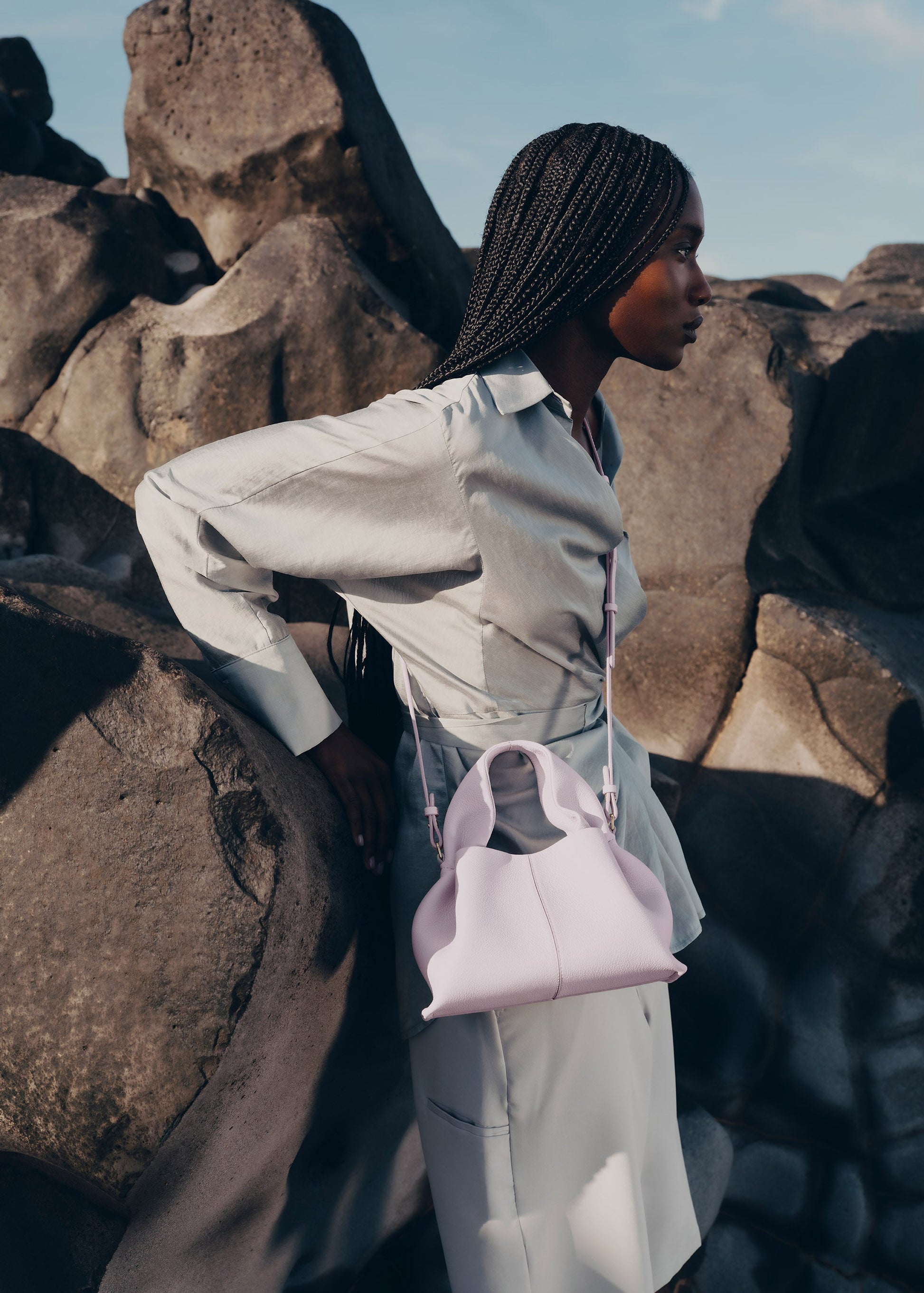 Polene Numero Neuf Mini Textured Wisteria
