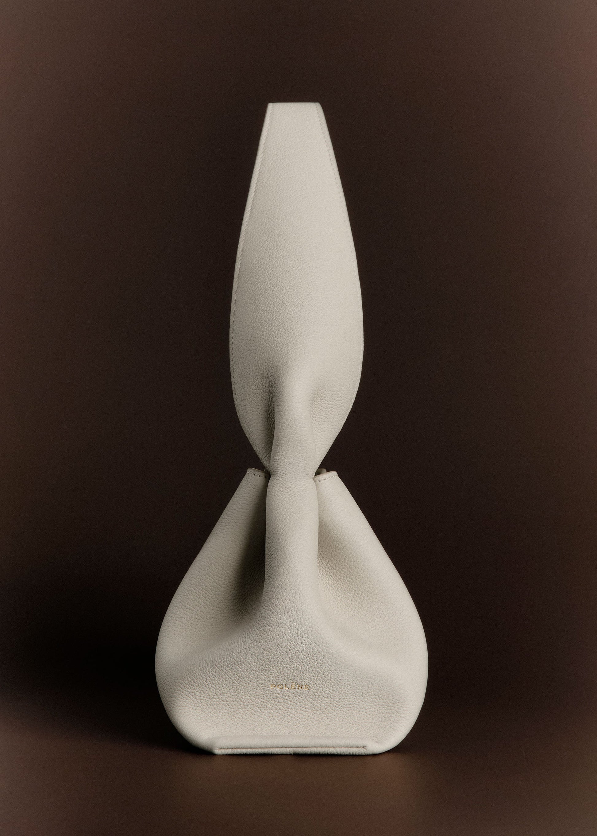 Polene Numero Neuf East West Textured Chalk