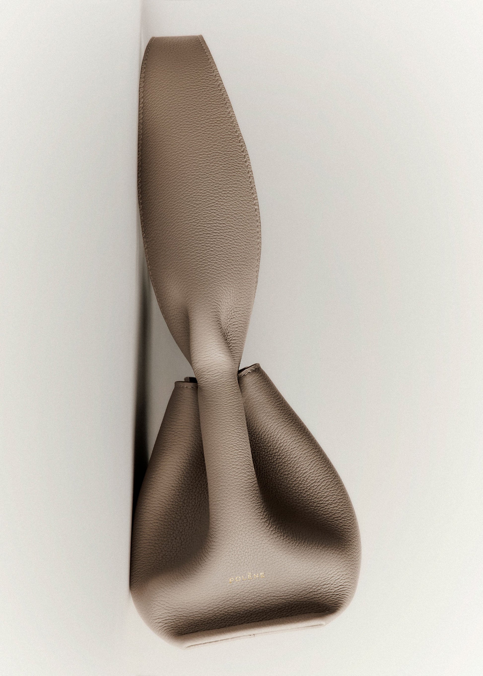 Polene Numero Neuf East West Textured Taupe