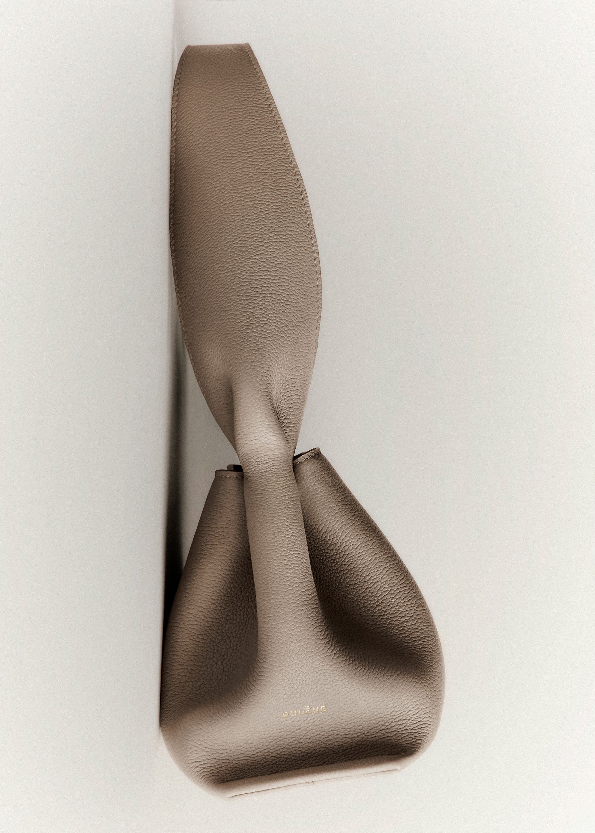 Polene Numero Neuf East West Textured Taupe