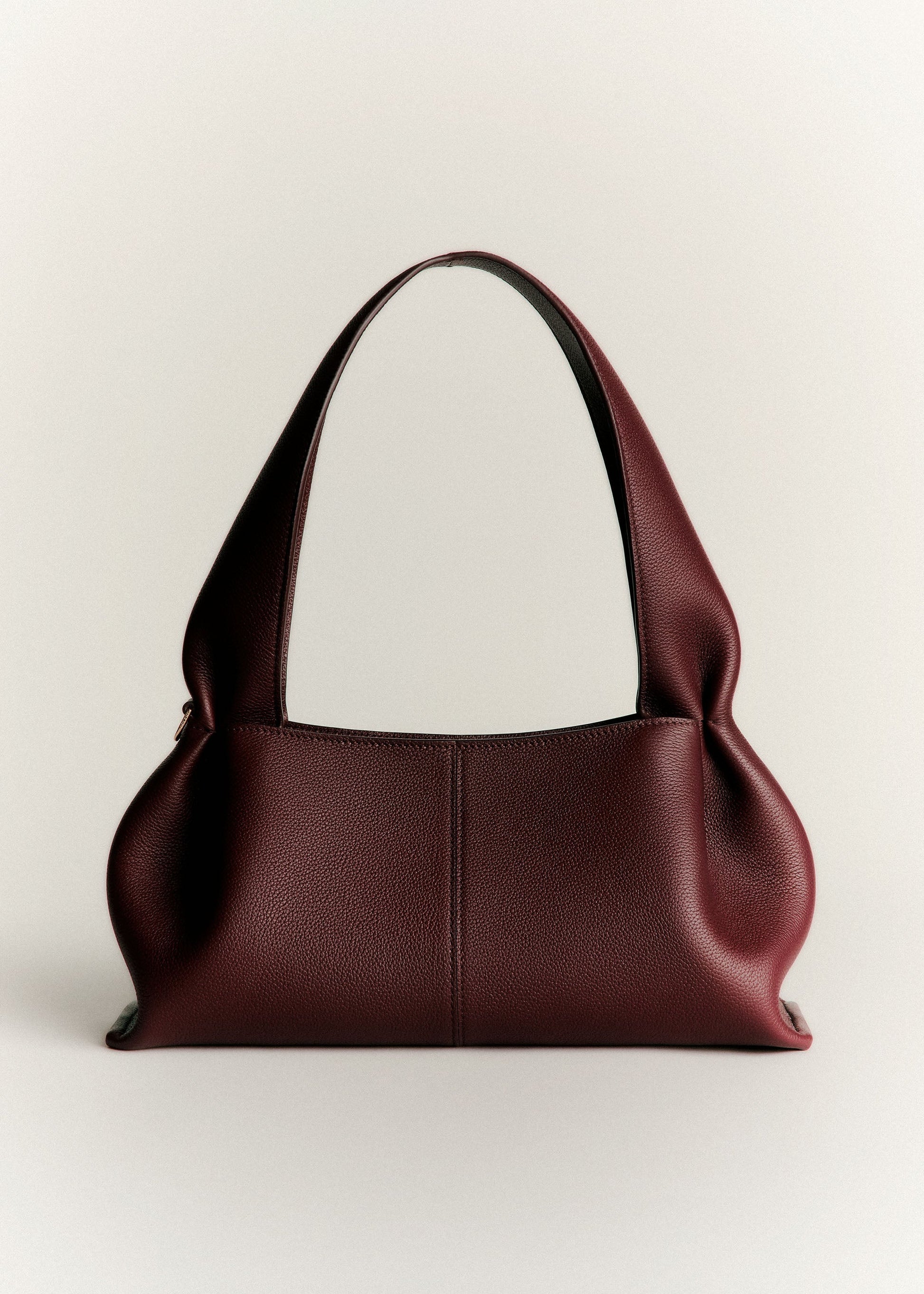 Polene Numero Neuf East West Textured Black Cherry