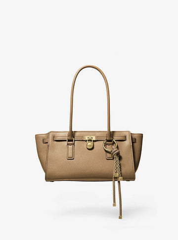 Hamilton Moderne Small Leather Satchel Husk Husk