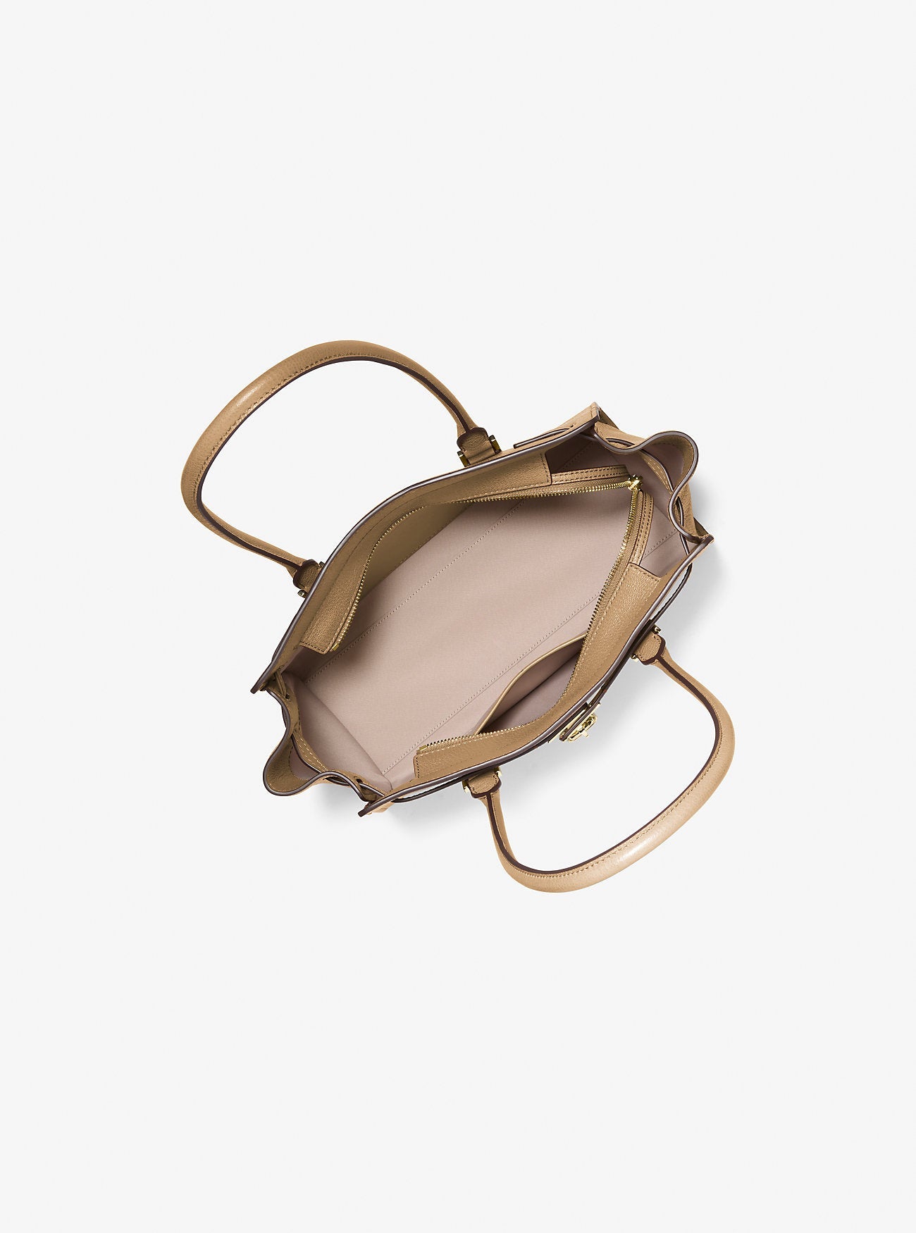 Hamilton Moderne Small Leather Satchel Husk Husk