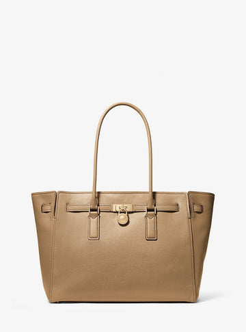 Hamilton Moderne Large Leather Tote Bag Husk Husk