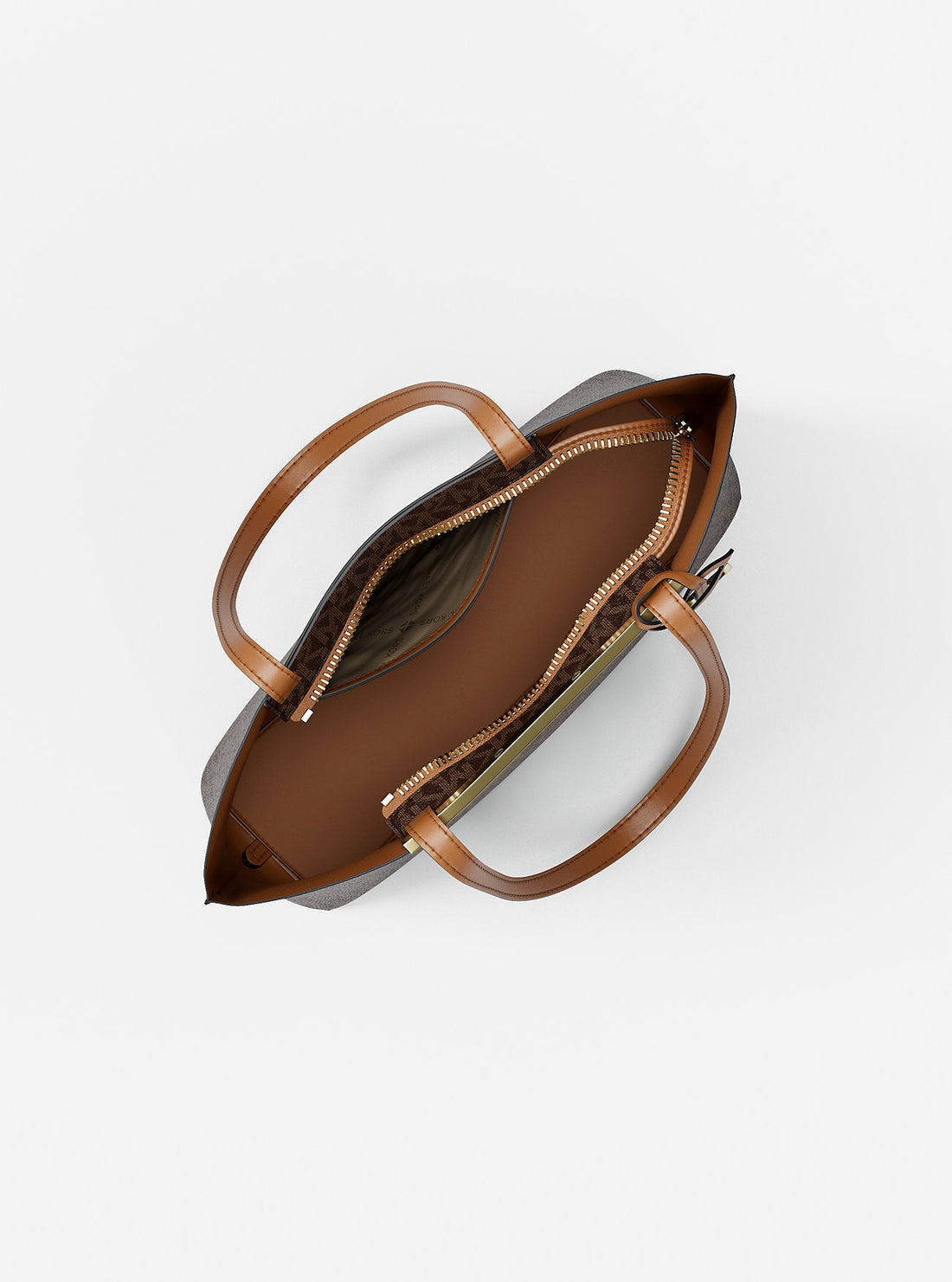 Evelyn Small Signature Logo Tote Bag Brn-Acorn Brn-Acorn