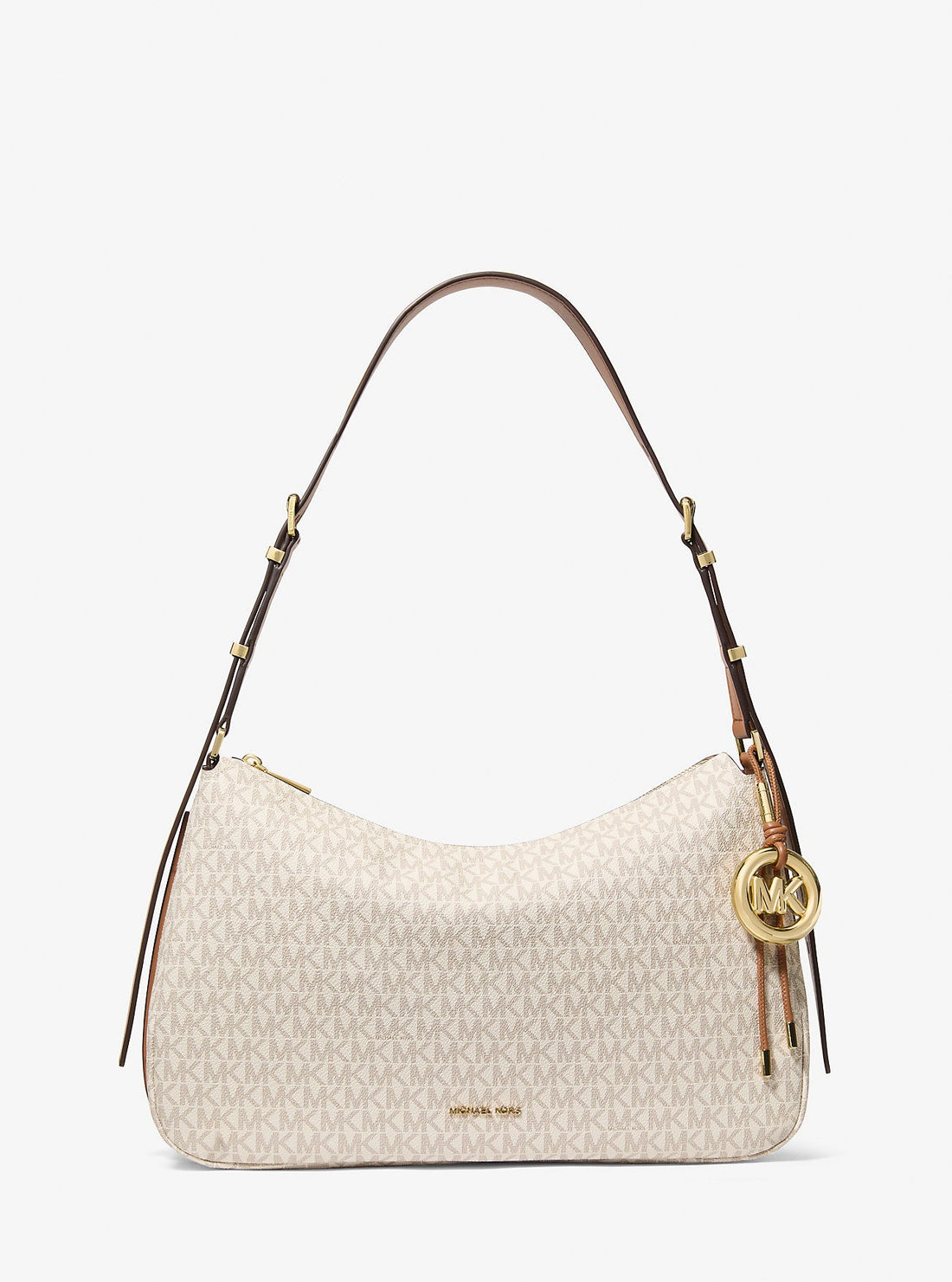 Nolita Medium Signature Logo Shoulder Bag Vanilla-Acorn Vanilla-Acorn