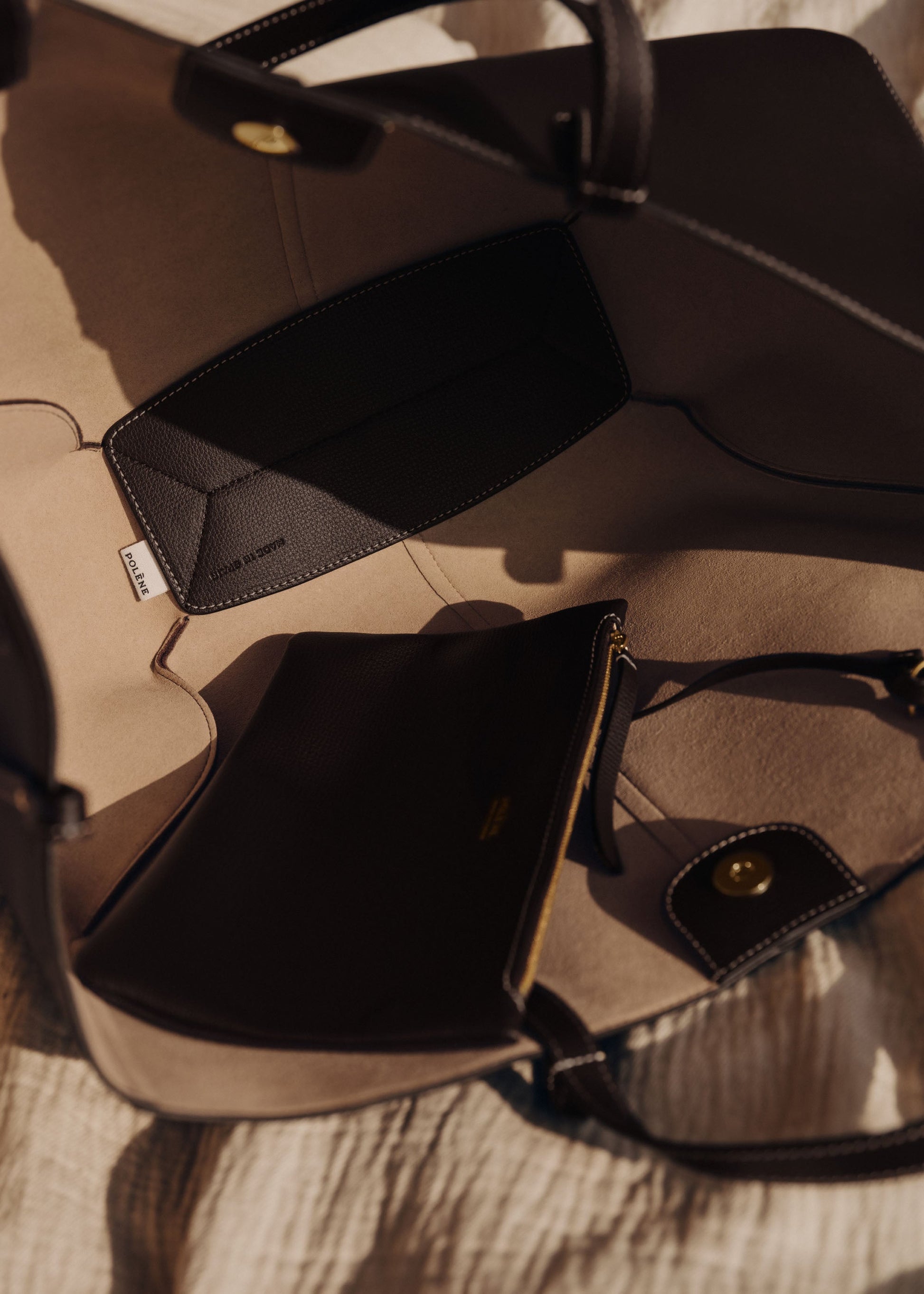 Polene Cyme Textured Ebony