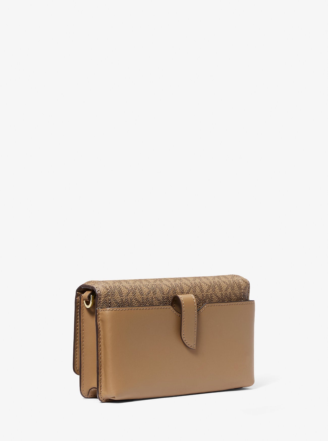 Jet Set Leather and Signature Logo Convertible Crossbody Bag Husk Husk