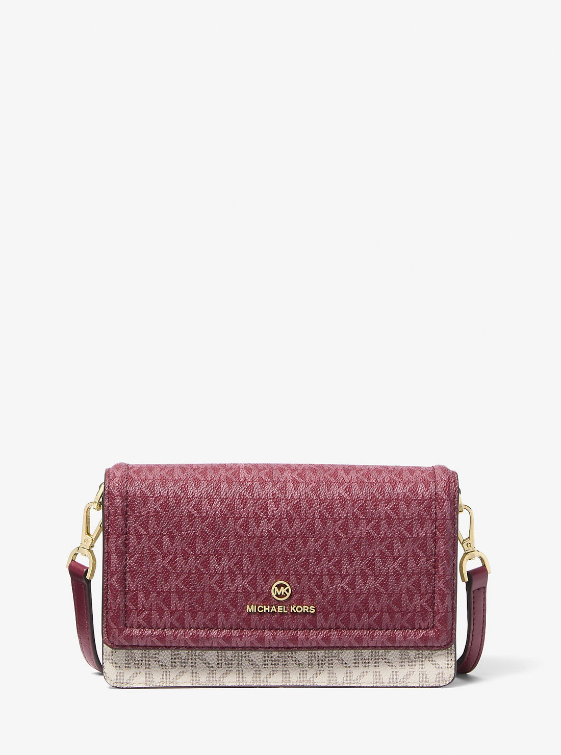 Jet Set Small Two-Tone Logo Smartphone Crossbody Bag Mulberry Mlt Mulberry Mlt
