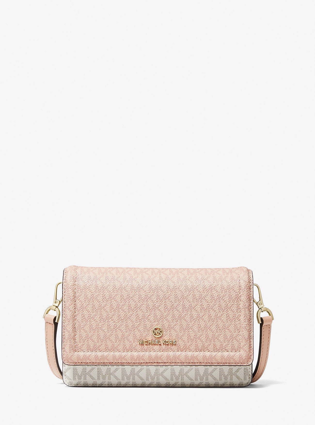 Jet Set Small Two-Tone Logo Smartphone Crossbody Bag Ballet Multi Ballet Multi