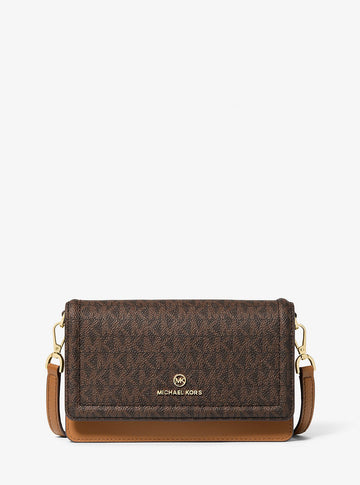 Jet Set Small Logo Smartphone Convertible Crossbody Bag Brn-Acorn Brn-Acorn