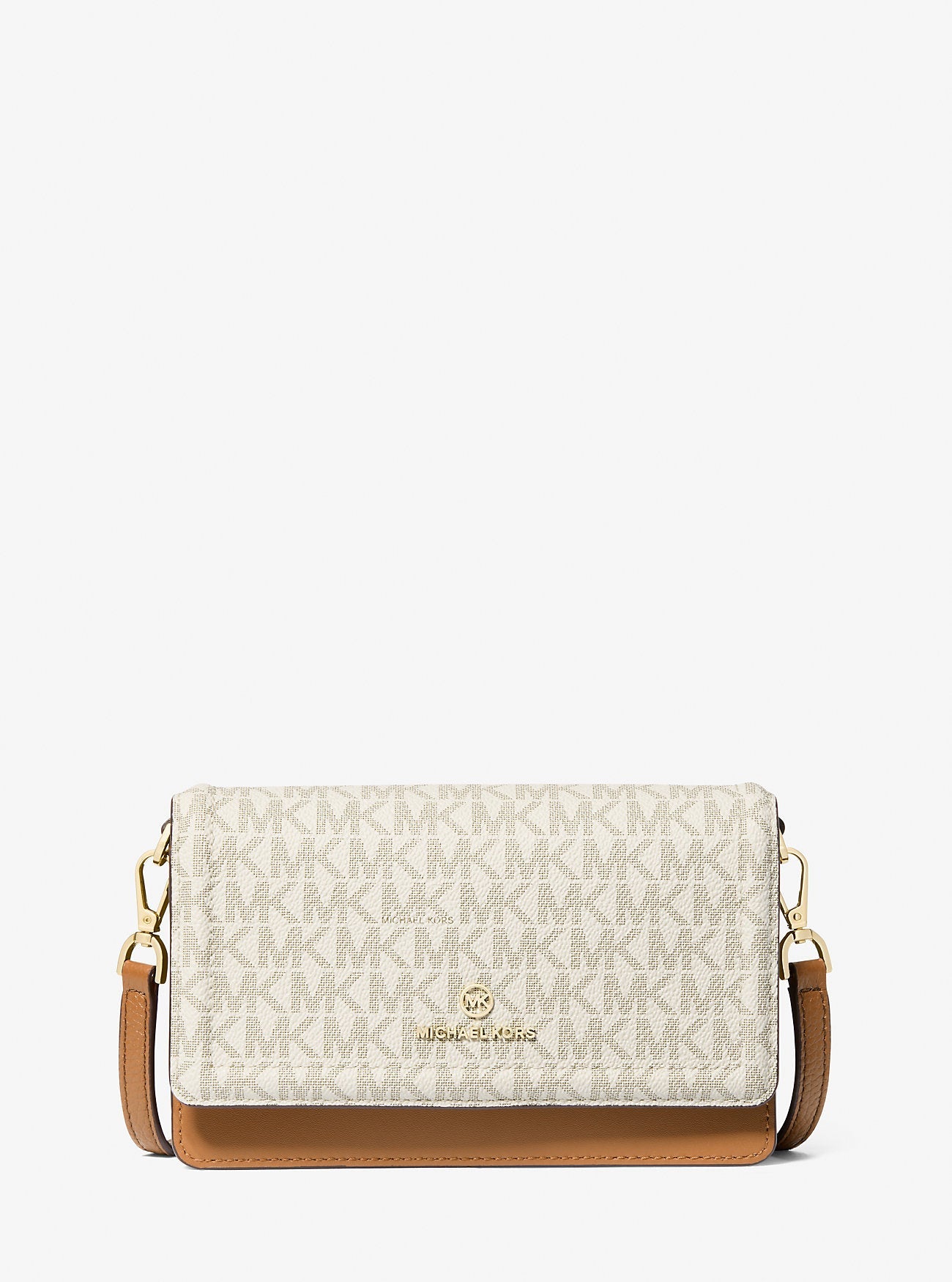Jet Set Small Logo Smartphone Convertible Crossbody Bag Vanilla-Acorn Vanilla-Acorn