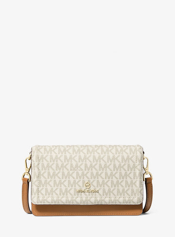 Jet Set Small Logo Smartphone Convertible Crossbody Bag Vanilla-Acorn Vanilla-Acorn