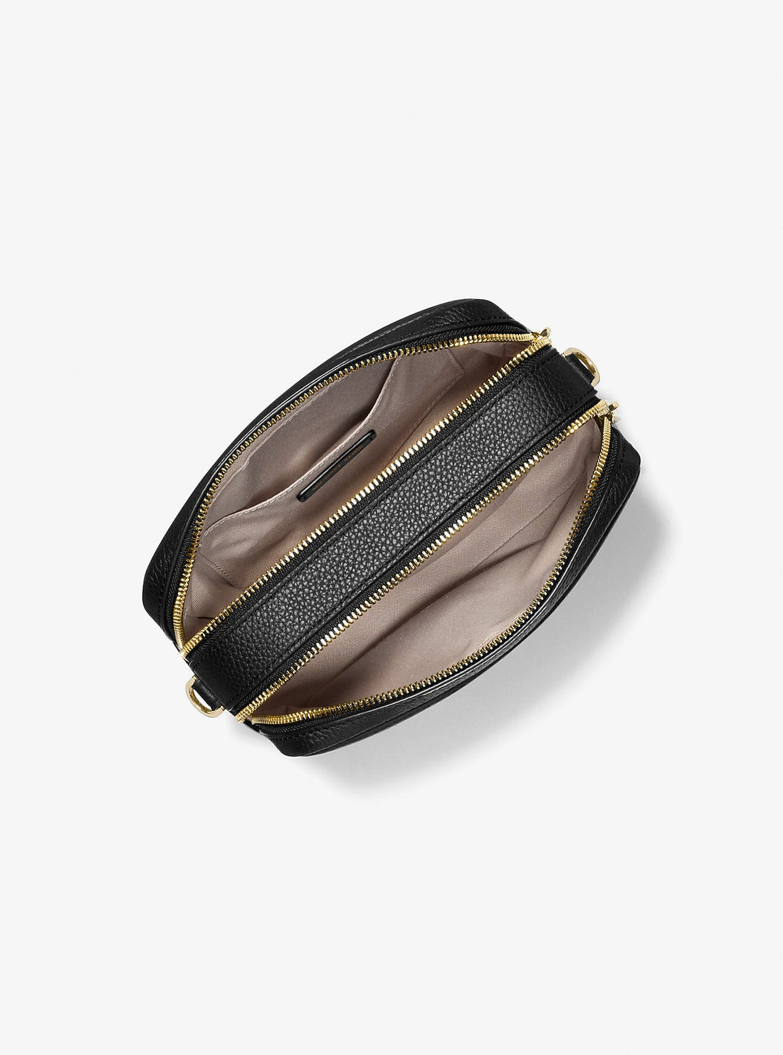 Bryant Medium Pebbled Leather Camera Crossbody Bag Black Black