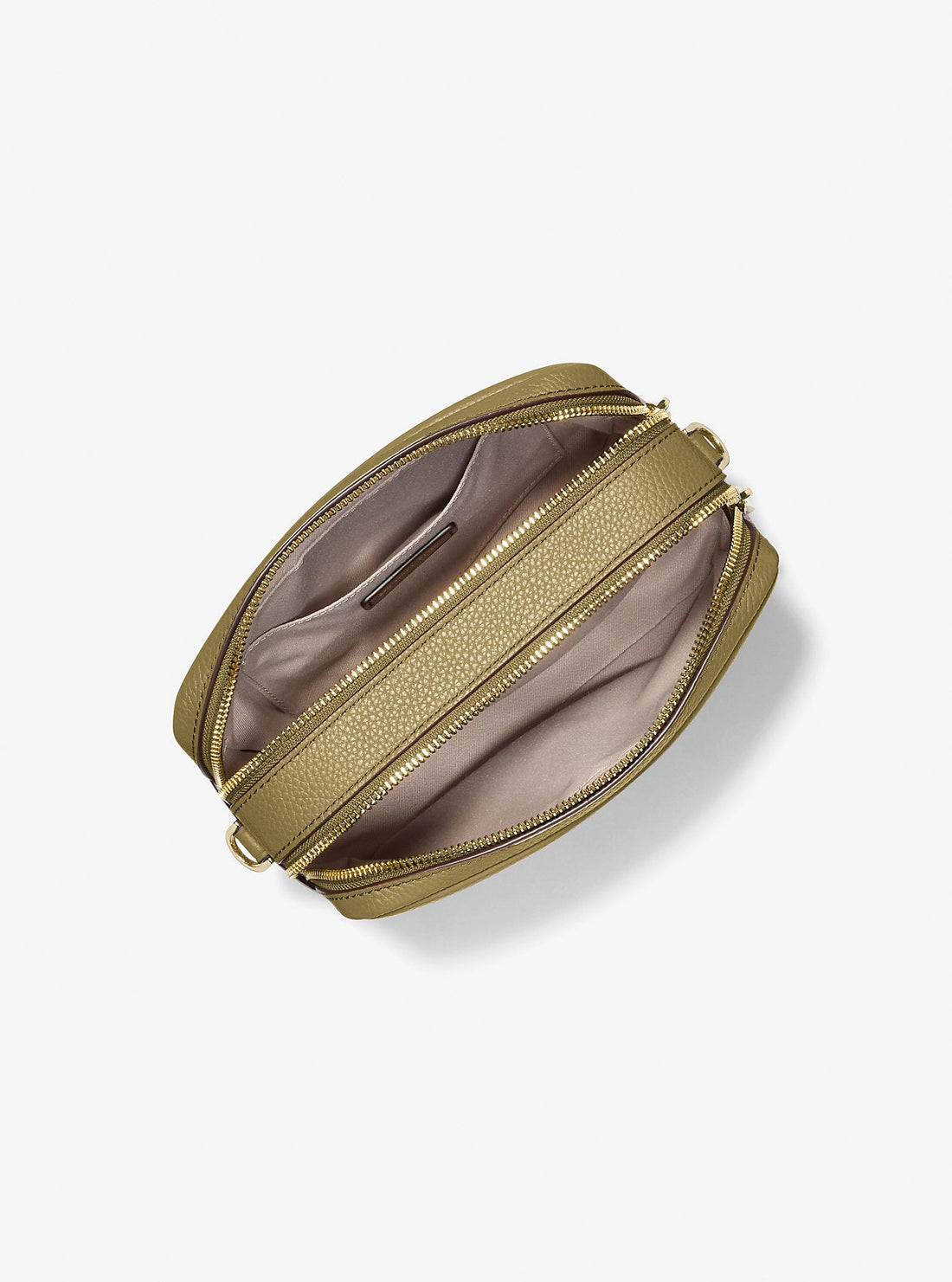 Bryant Medium Pebbled Leather Camera Crossbody Bag Pistachio Pistachio