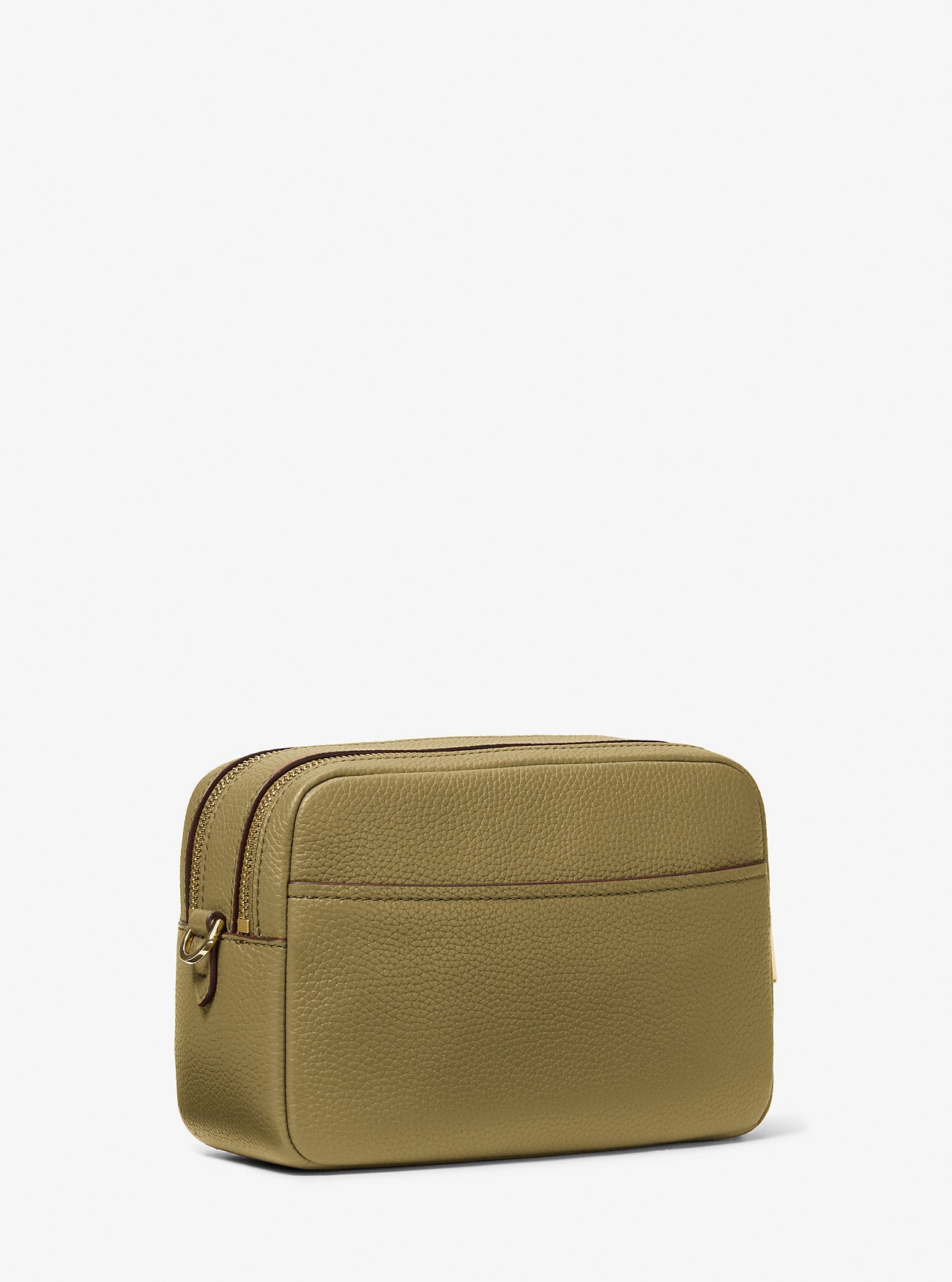 Bryant Medium Pebbled Leather Camera Crossbody Bag Pistachio Pistachio