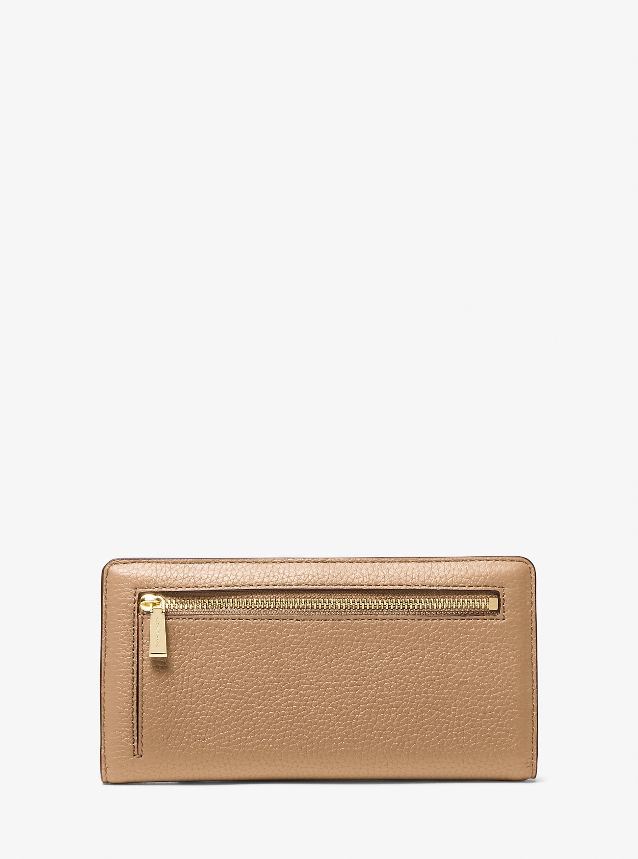 Bryant Large Pebbled Leather Snap-Front Wallet Husk Husk