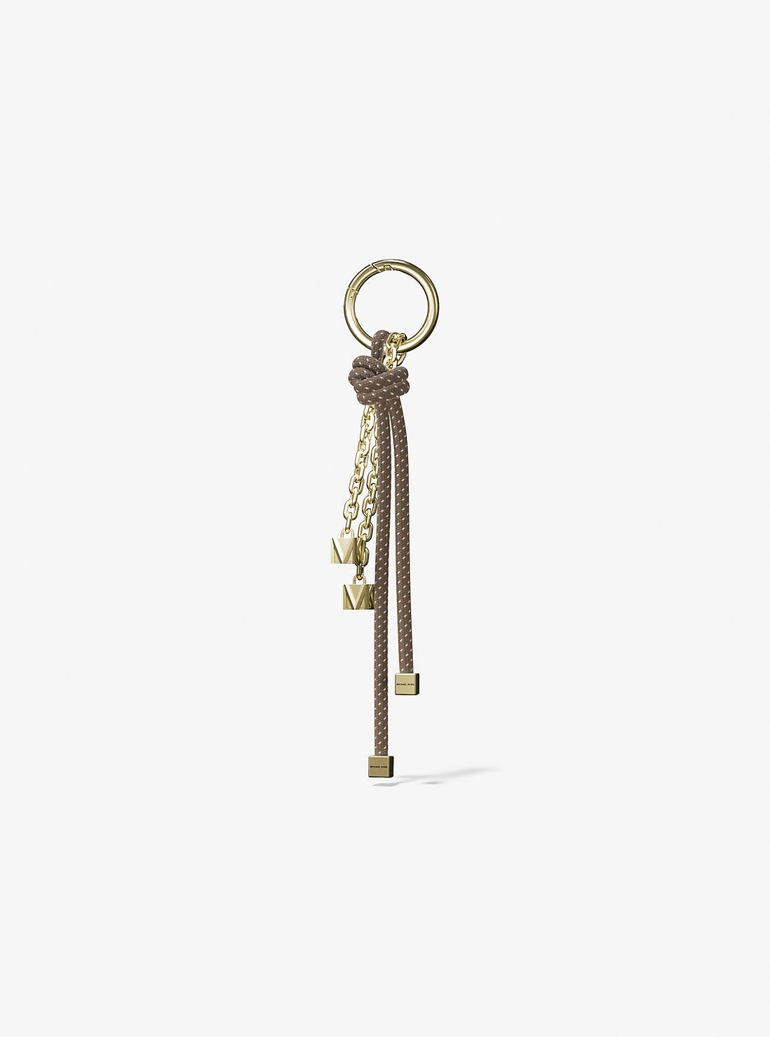 Gold-Tone and Speckled Cord Bag Charm Husk Husk