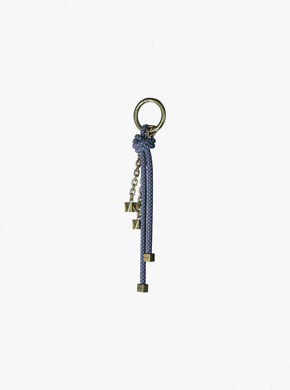 Gold-Tone and Speckled Cord Bag Charm French Blue French Blue
