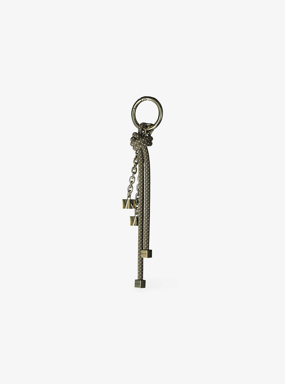 Gold-Tone and Speckled Cord Bag Charm Ivy Ivy