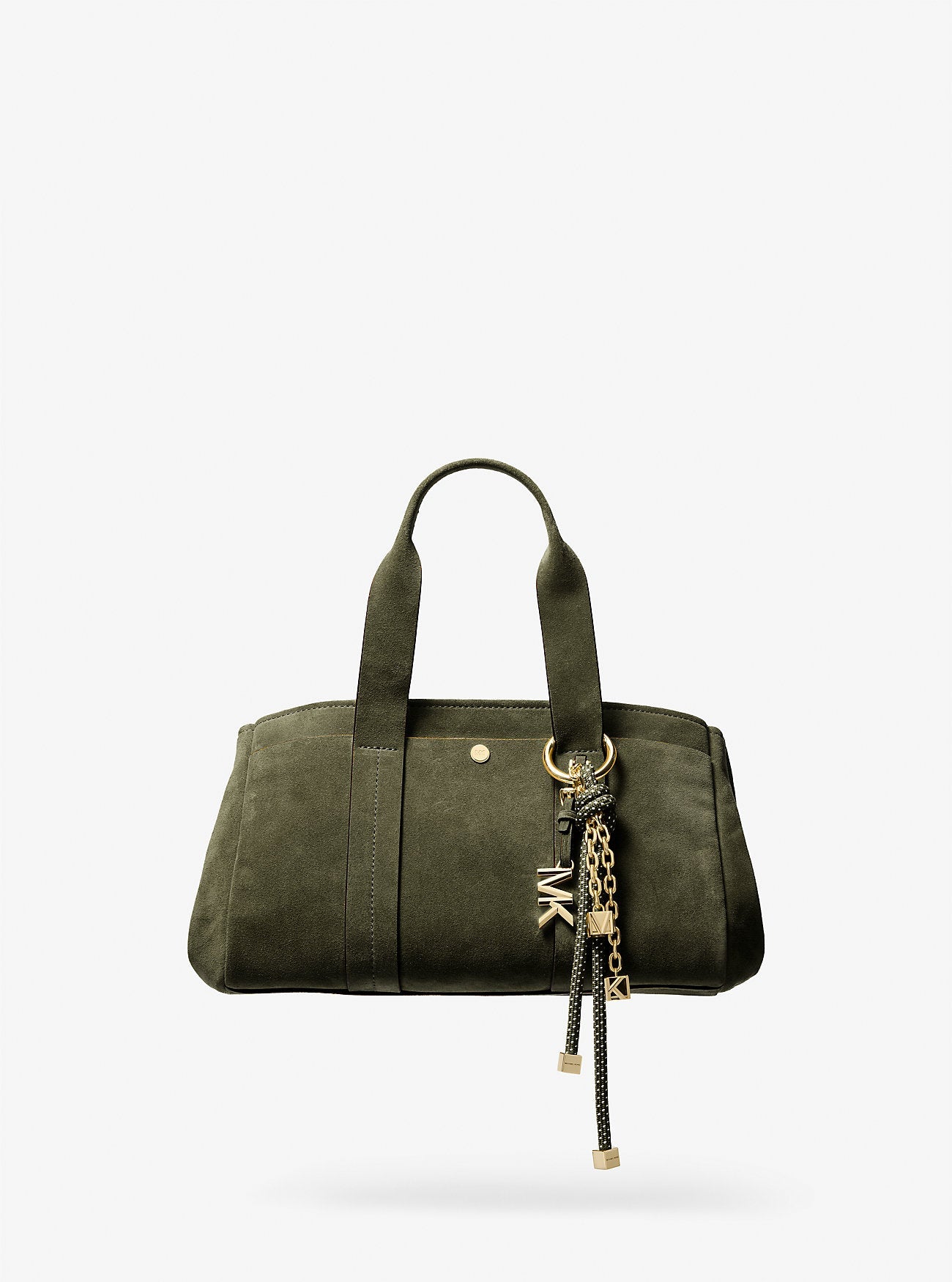 Gold-Tone and Speckled Cord Bag Charm Ivy Ivy