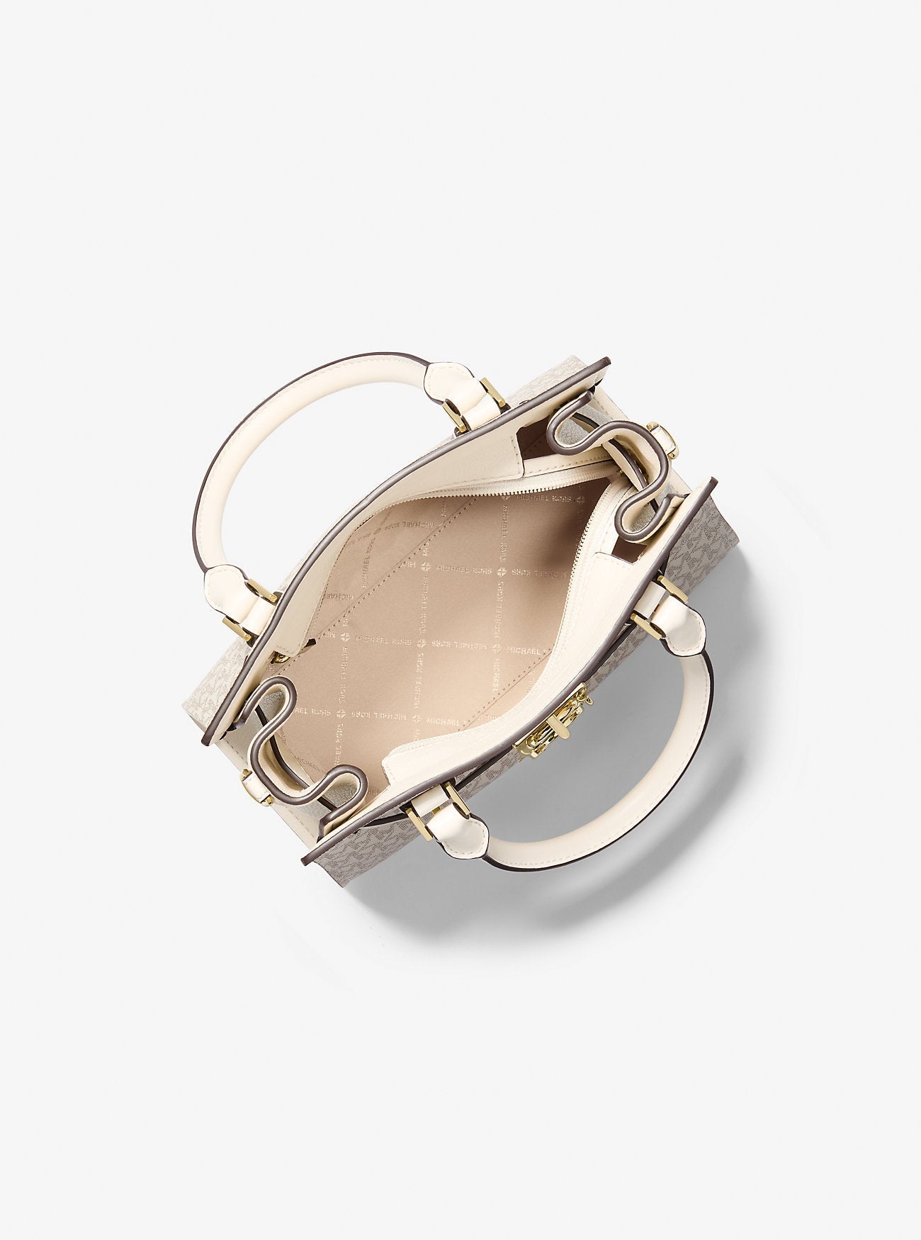 Hamilton Small Logo Satchel Lt Crm Multi Lt Crm Multi