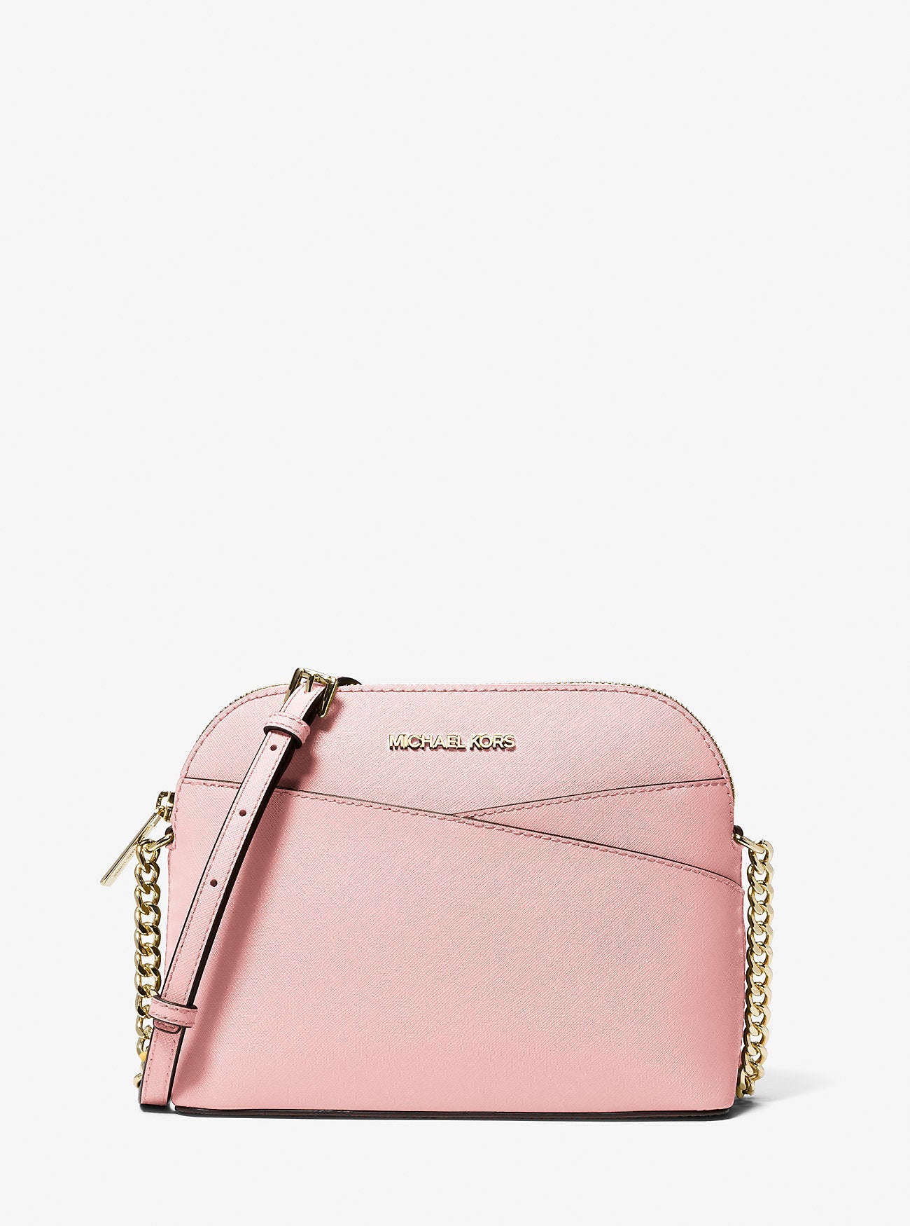 Jet Set Travel Medium Dome Crossbody Bag Powder Blush Powder Blush