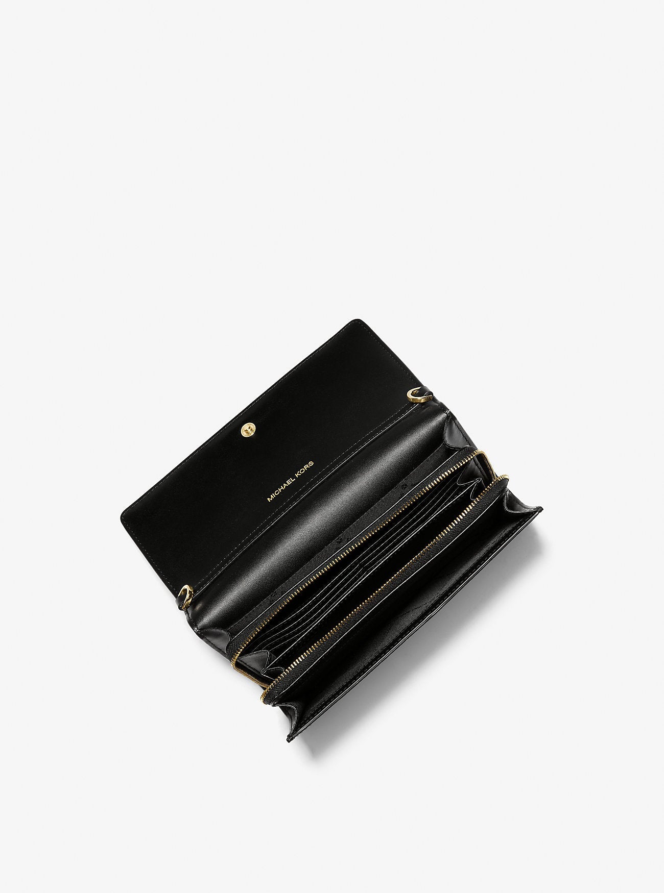 Jet Set Large Leather Crossbody Bag Black Black