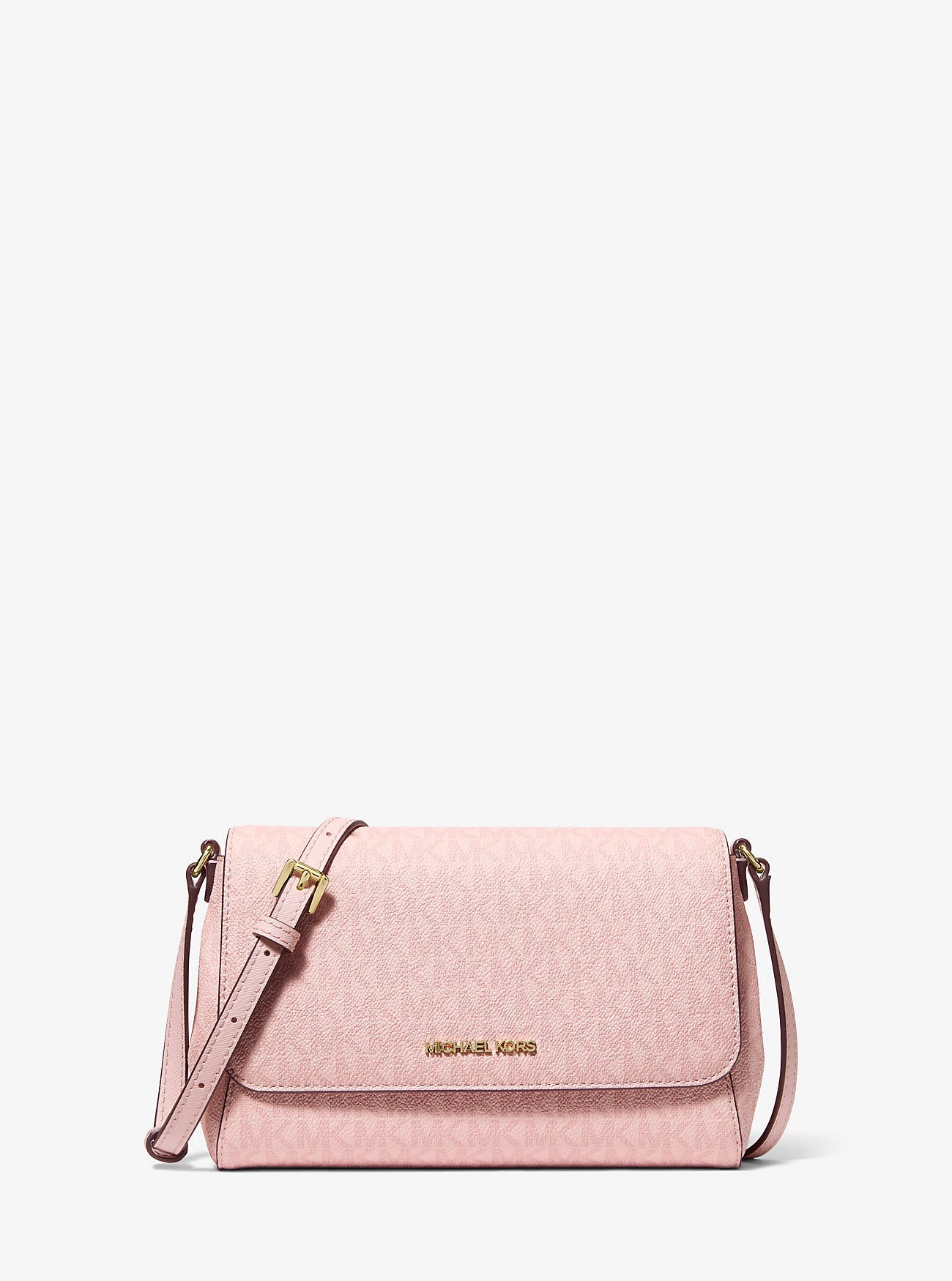 Medium Logo Convertible Crossbody Bag Powder Blush Powder Blush