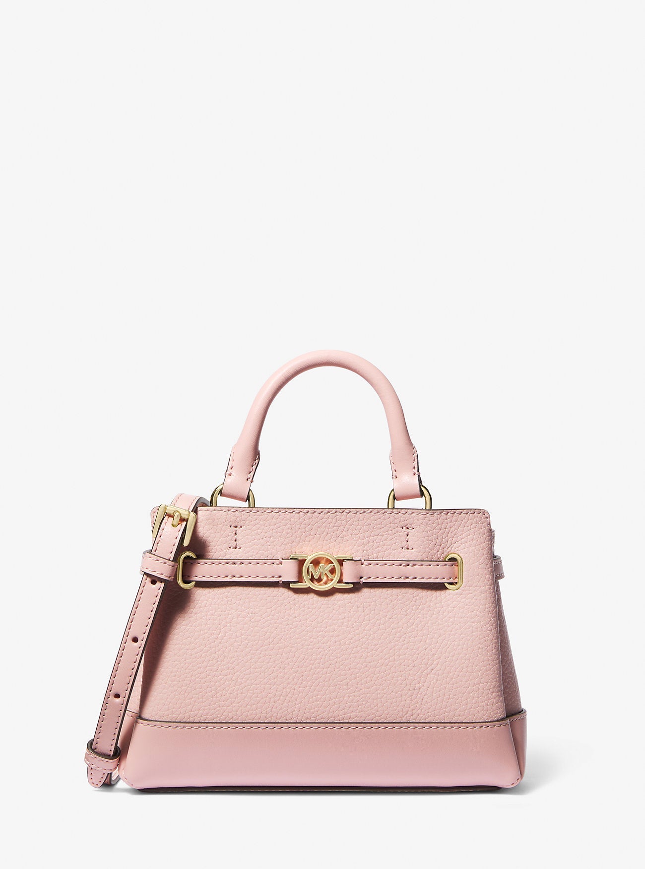 Reed Extra-Small Pebbled Leather Satchel Powder Blush Powder Blush