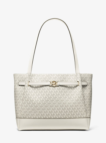Reed Large Signature Logo Tote Bag Lt Crm Multi Lt Crm Multi