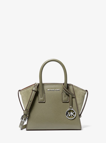 Avril Extra-Small Leather Satchel Thyme Thyme
