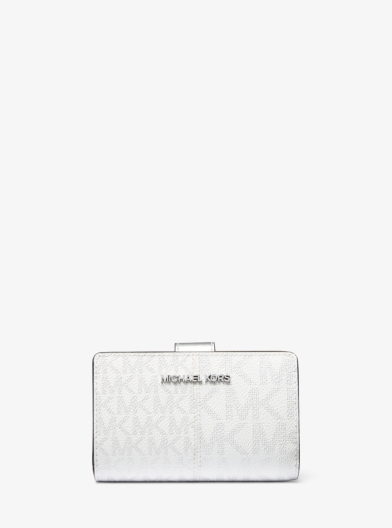 Jet Set Travel Medium Logo Bi-Fold Wallet Silver Silver