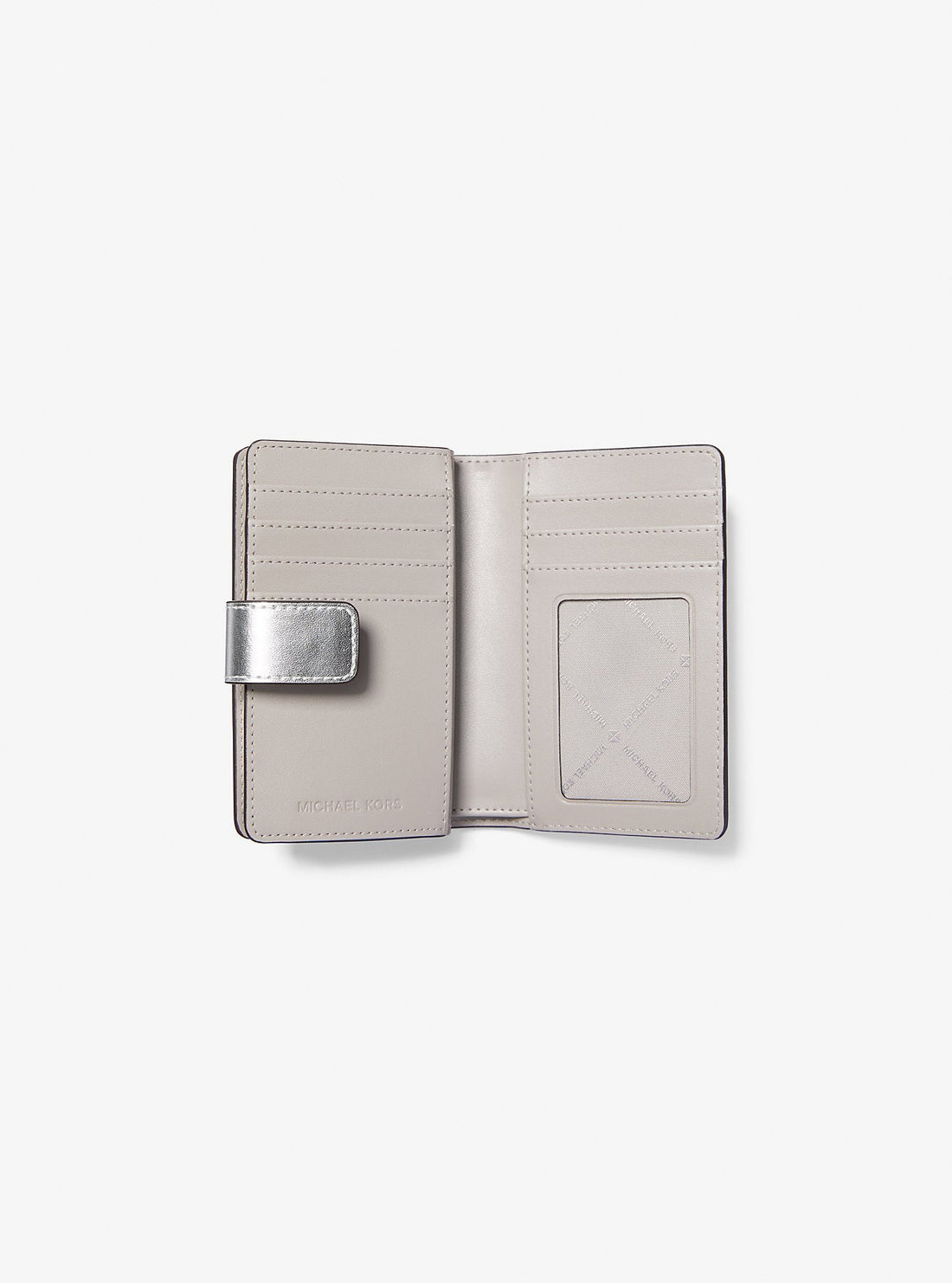 Jet Set Travel Medium Logo Bi-Fold Wallet Silver Silver