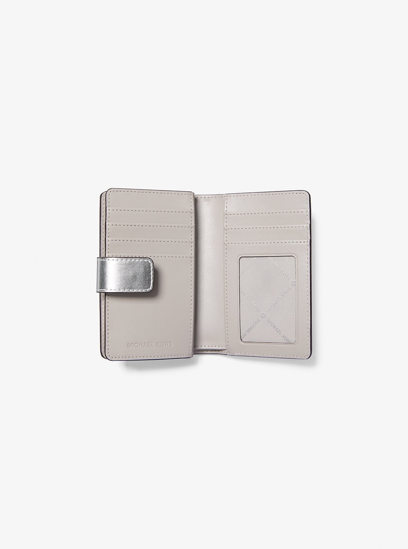 Jet Set Travel Medium Logo Bi-Fold Wallet Silver Silver