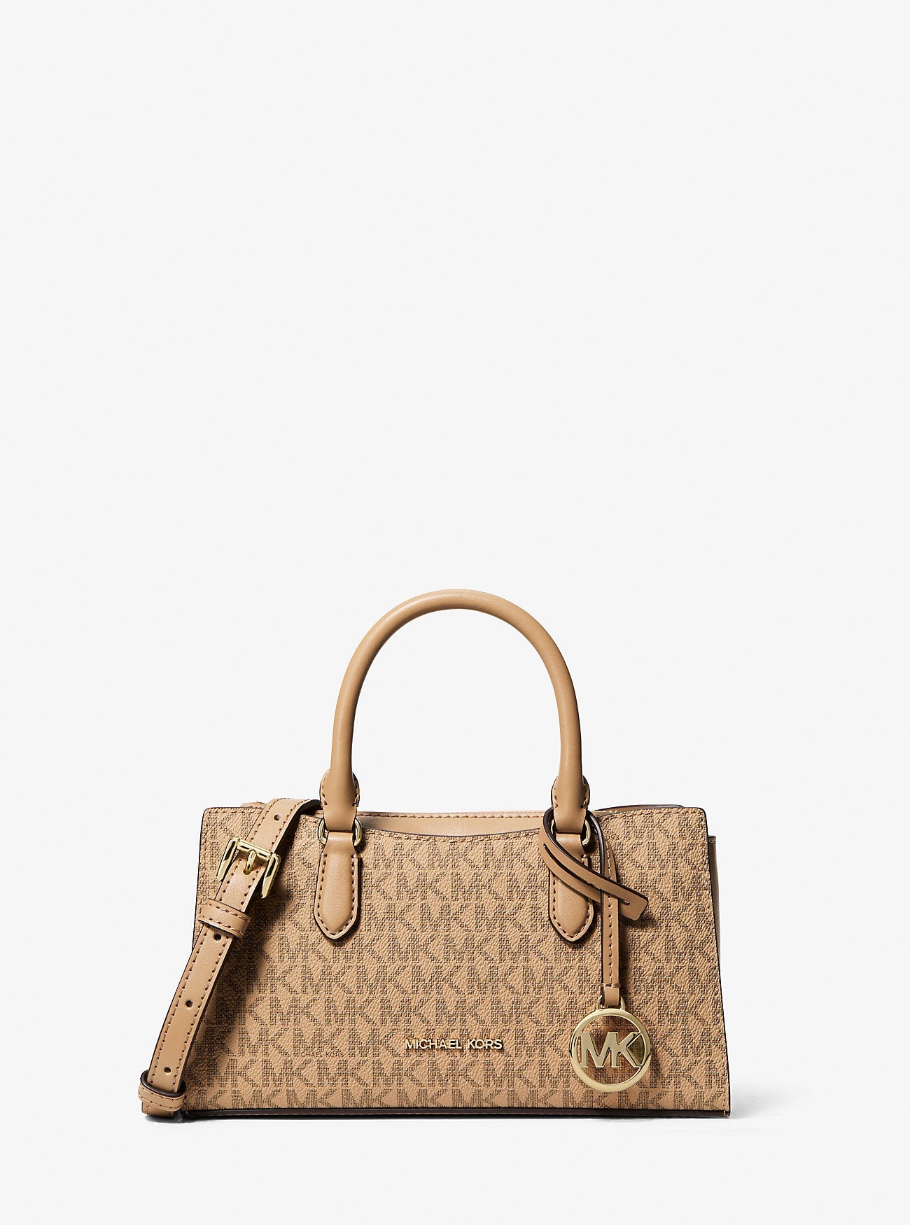 Arden Small Signature Logo Messenger Bag Camel Camel