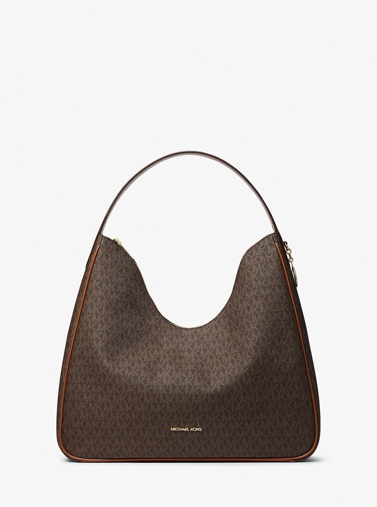 Nayla Medium Signature Logo Shoulder Bag Brown Brown