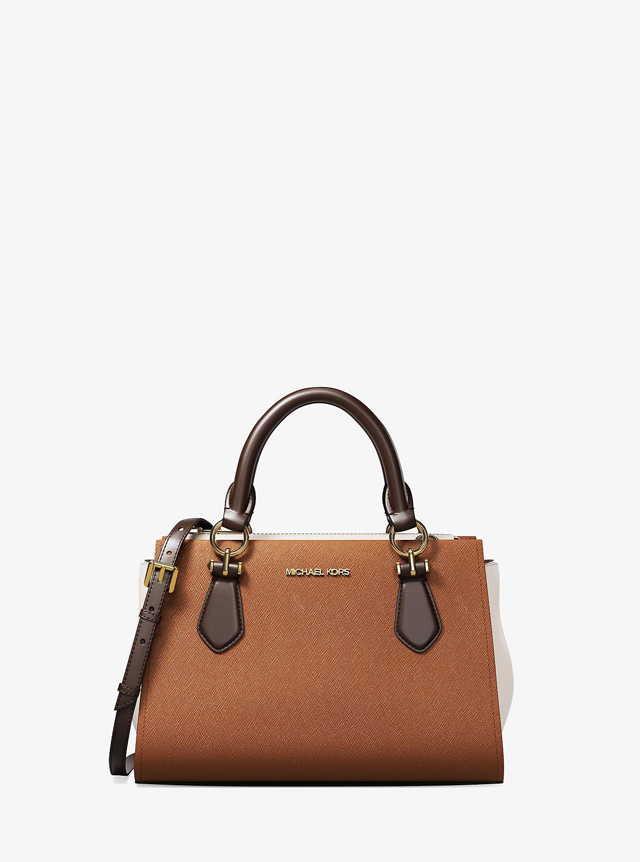 Marilyn Small Color-Block Saffiano Leather Messenger Bag Luggage Multi Luggage Multi