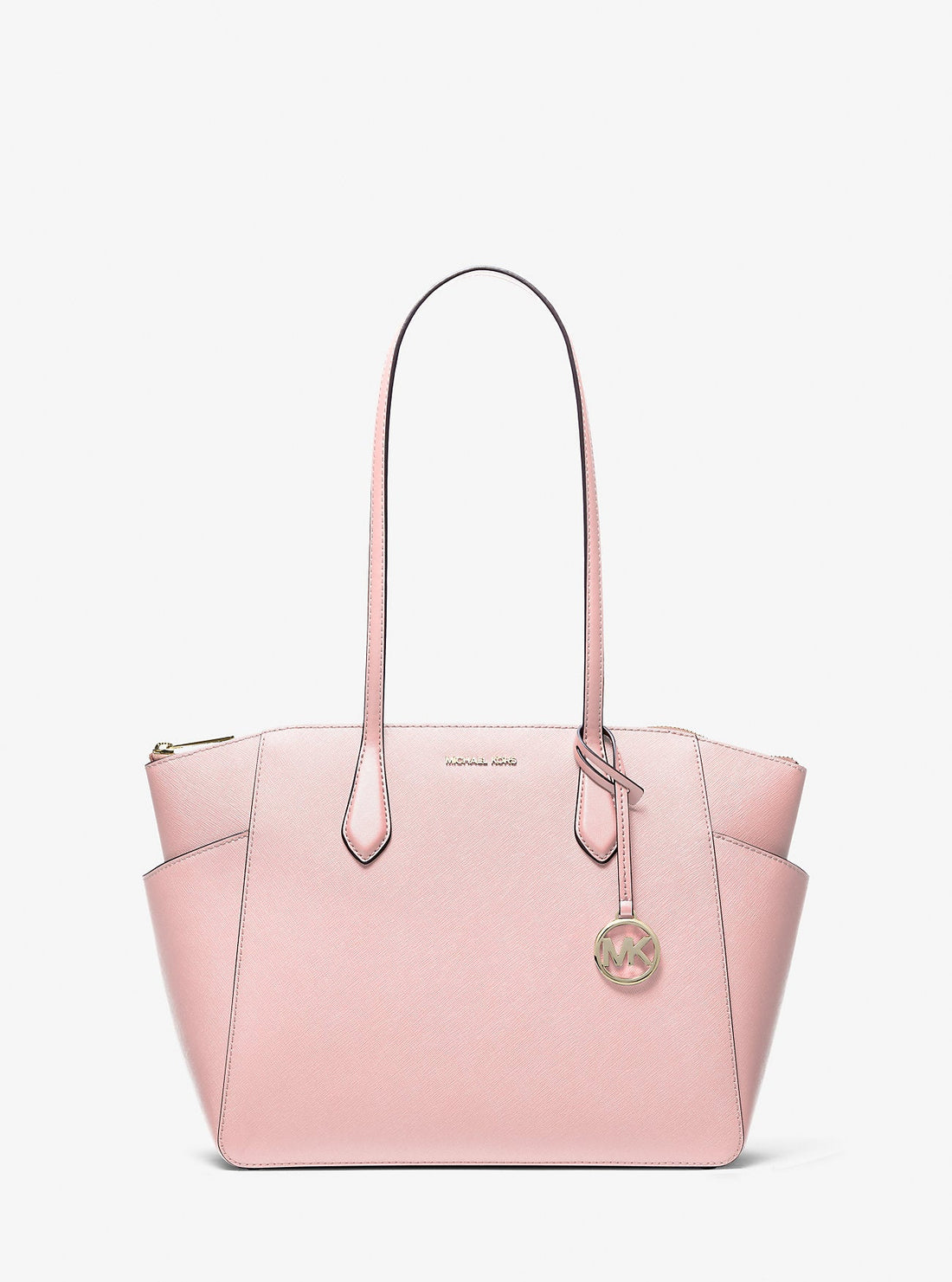 Marilyn Medium Saffiano Leather Tote Bag Powder Blush Powder Blush