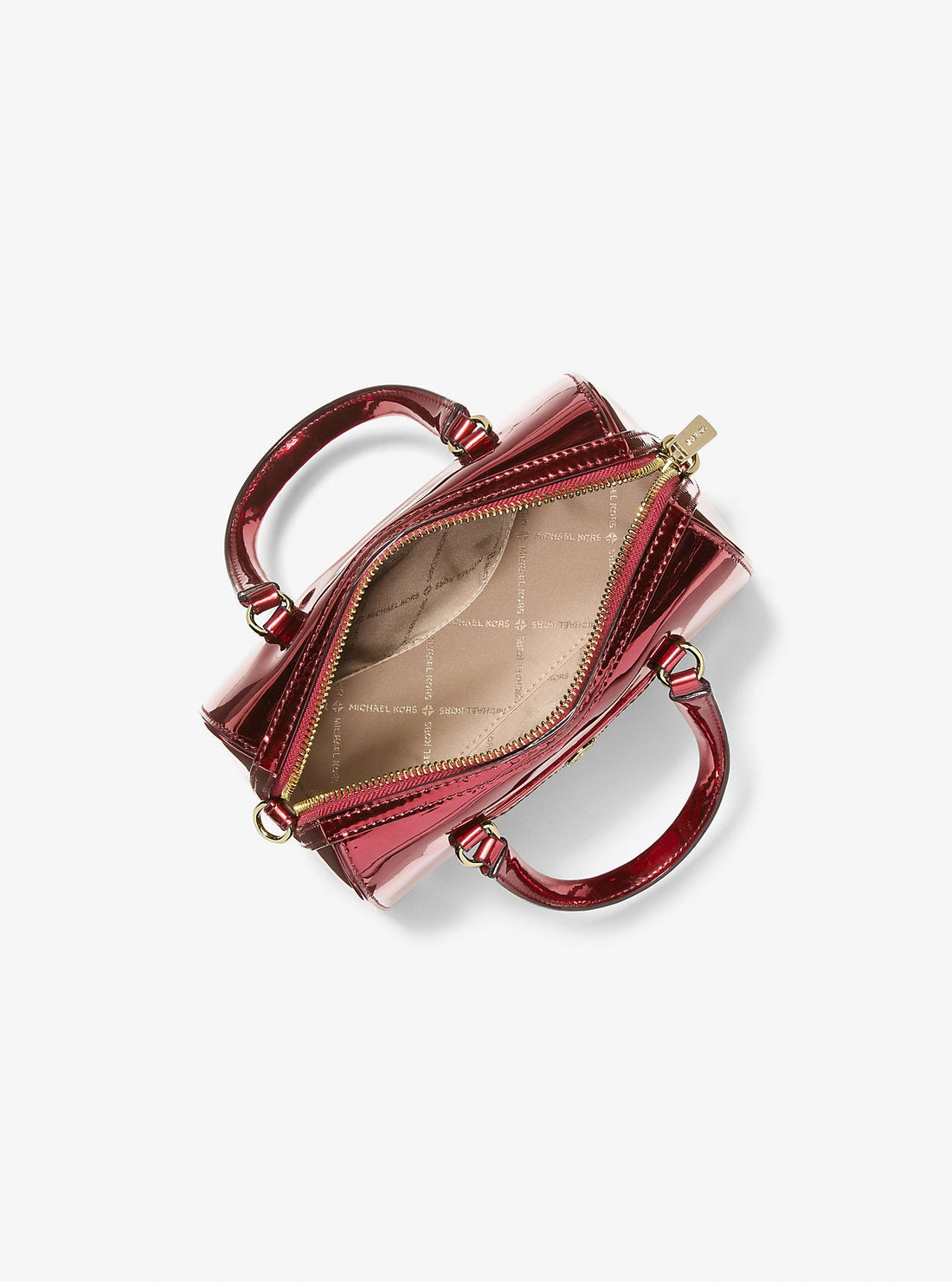 Jet Set Small Metallic Convertible Crossbody Bag Cherry Cherry