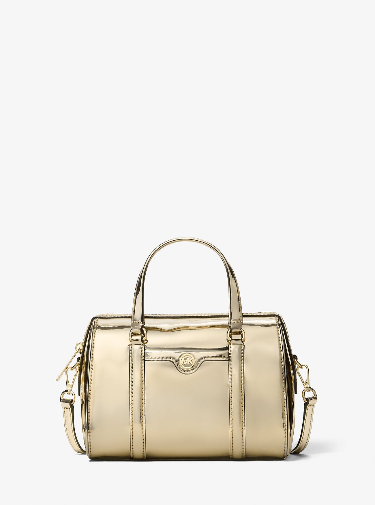 Jet Set Small Metallic Convertible Crossbody Bag Pale Gold Pale Gold