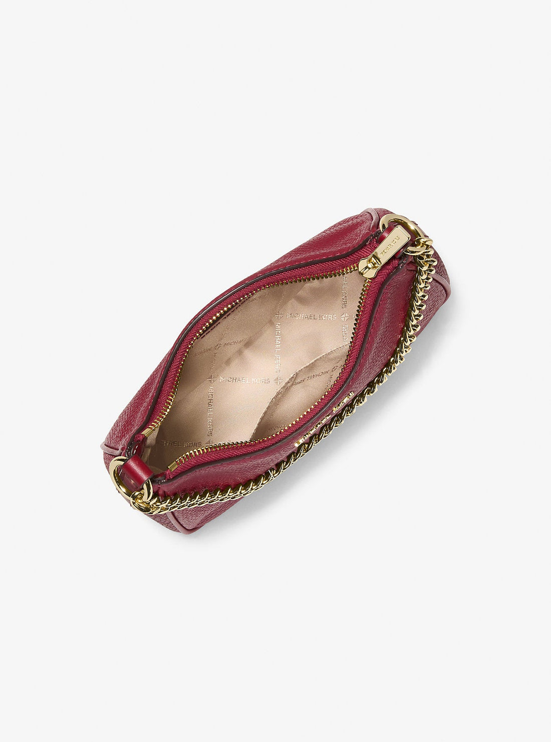 Jet Set Travel Pebbled Leather Convertible Crossbody Bag Cherry Cherry