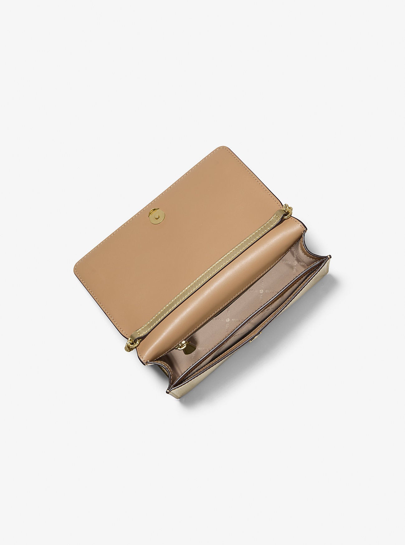 Jet Set Travel Medium Metallic Crossbody Bag Pale Gold Pale Gold
