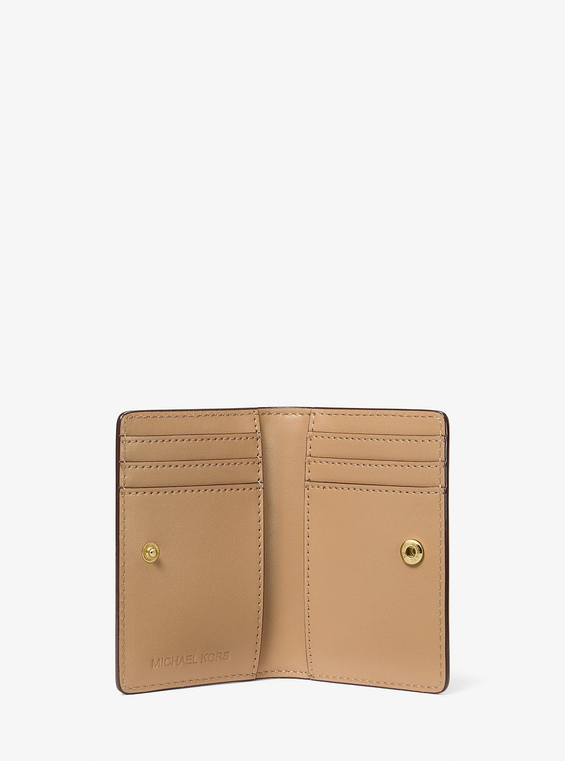 Jet Set Small Metallic Bi-Fold Wallet Pale Gold Pale Gold