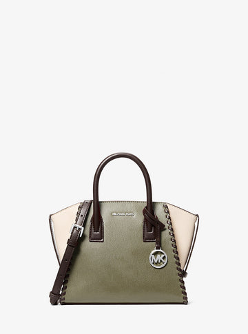 Avril Small Leather Satchel Thyme Multi Thyme Multi